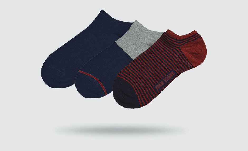 JOHN FRANK ÜÇLÜ KISA ÇORAP MULTICOLOR - 1