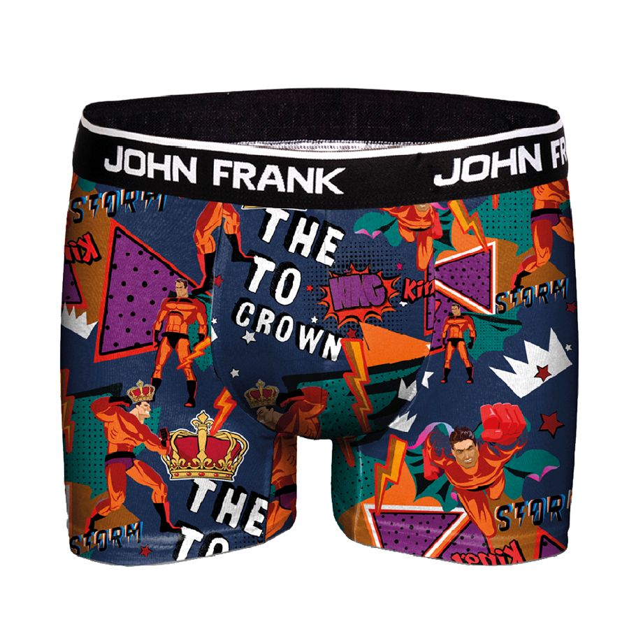JOHN FRANK DİJİTAL BASKILI BOXER MULTICOLOR - 1