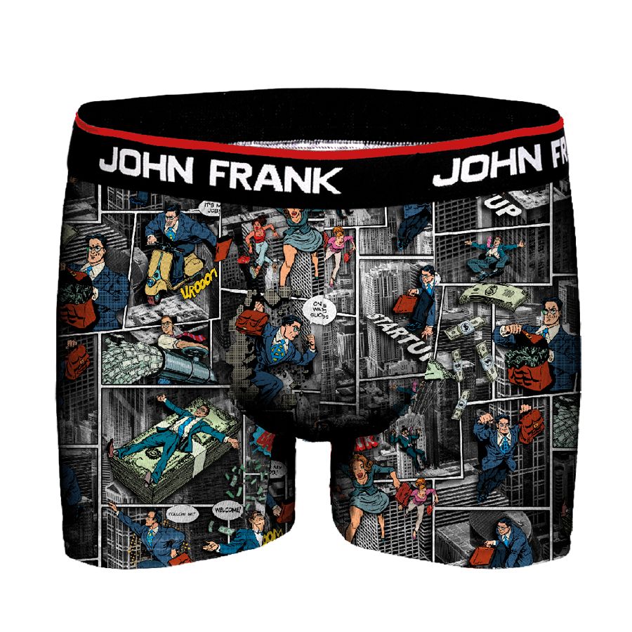 JOHN FRANK DİJİTAL BASKILI BOXER MULTICOLOR - 1