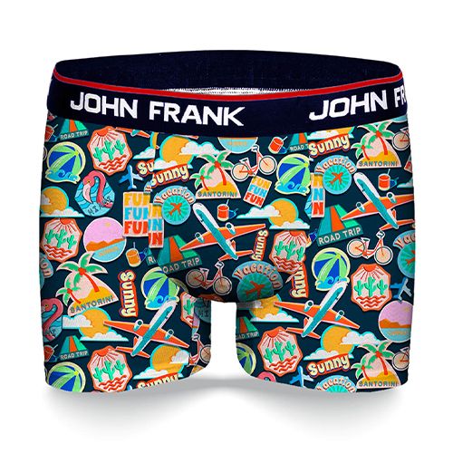 JOHN FRANK DİJİTAL BASKILI BOXER MULTICOLOR - 1