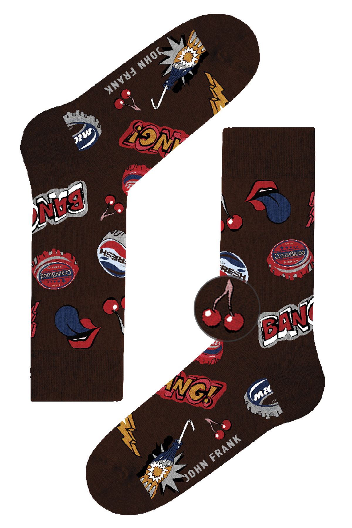 JOHN FRANK FUN LONG SOCKS MULTICOLOR - 1