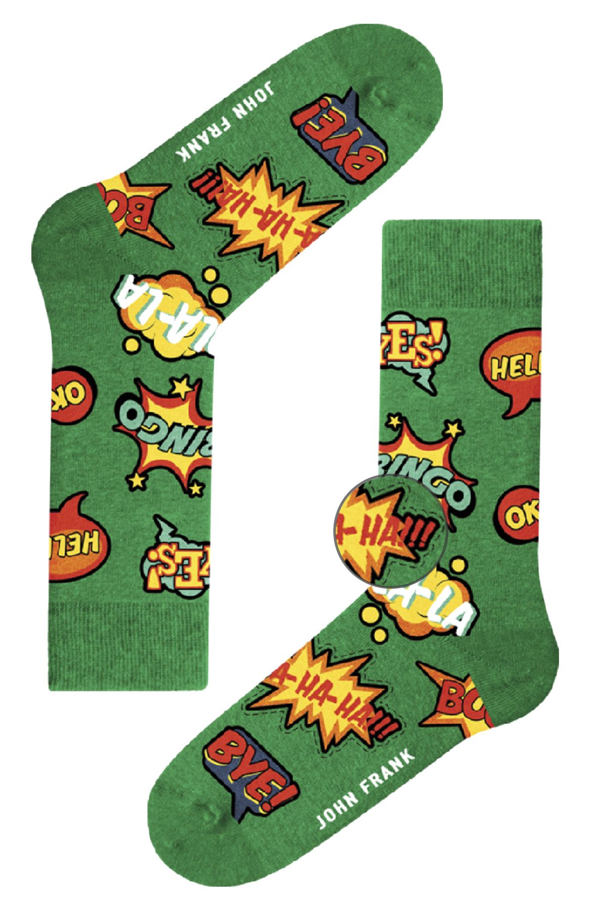 JOHN FRANK FUN LONG SOCKS MULTICOLOR - 1