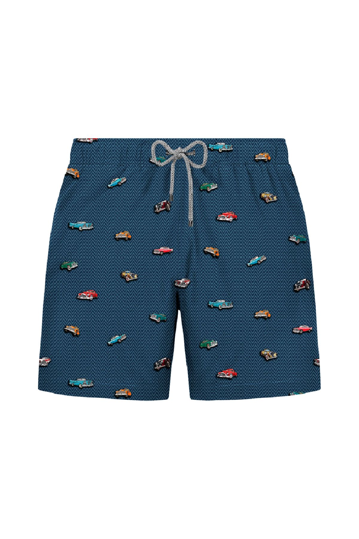 JOHN FRANK ALL OVER MAYO ŞORT MULTICOLOR - 1