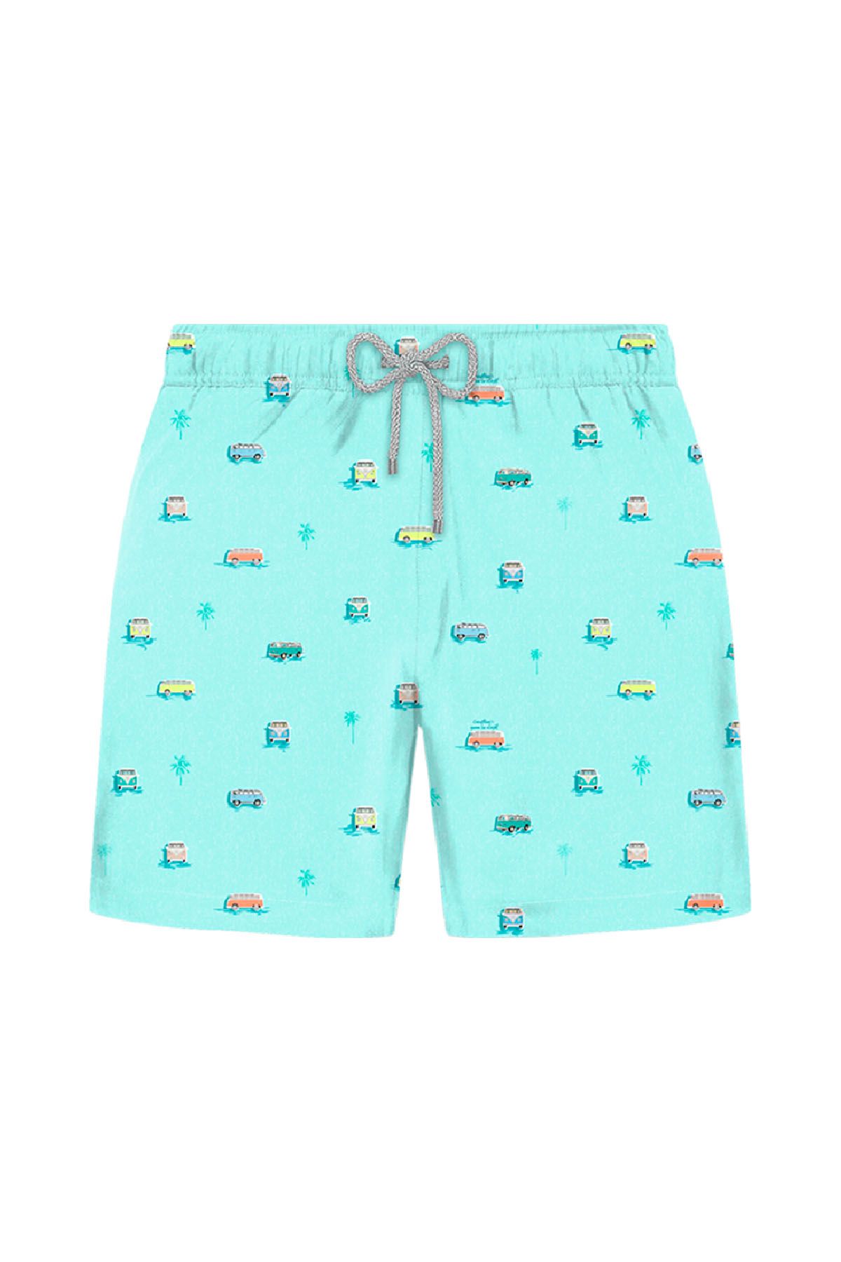 JOHN FRANK ALL OVER MAYO ŞORT MULTICOLOR - 1