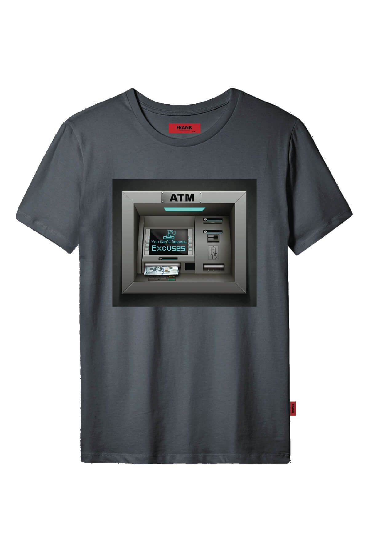 JOHN FRANK COOL T-SHIRT ANTRASİT - 1