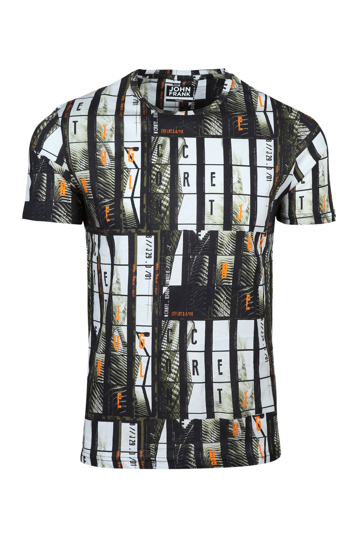 JOHN FRANK DIGITAL WORLD T-SHIRT MULTICOLOR - 1