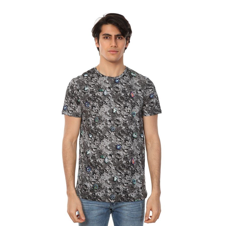JOHN FRANK DIGITAL WORLD T-SHIRT MULTICOLOR - 1