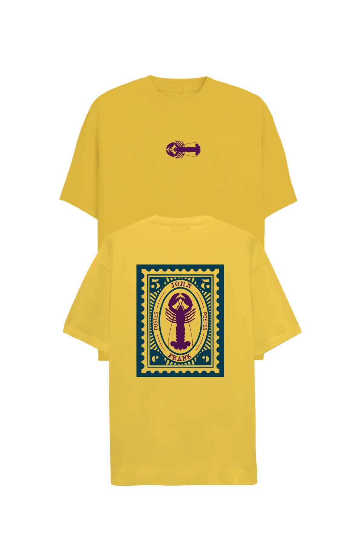 JOHN FRANK OVERSIZE T-SHIRT YELLOW - 1