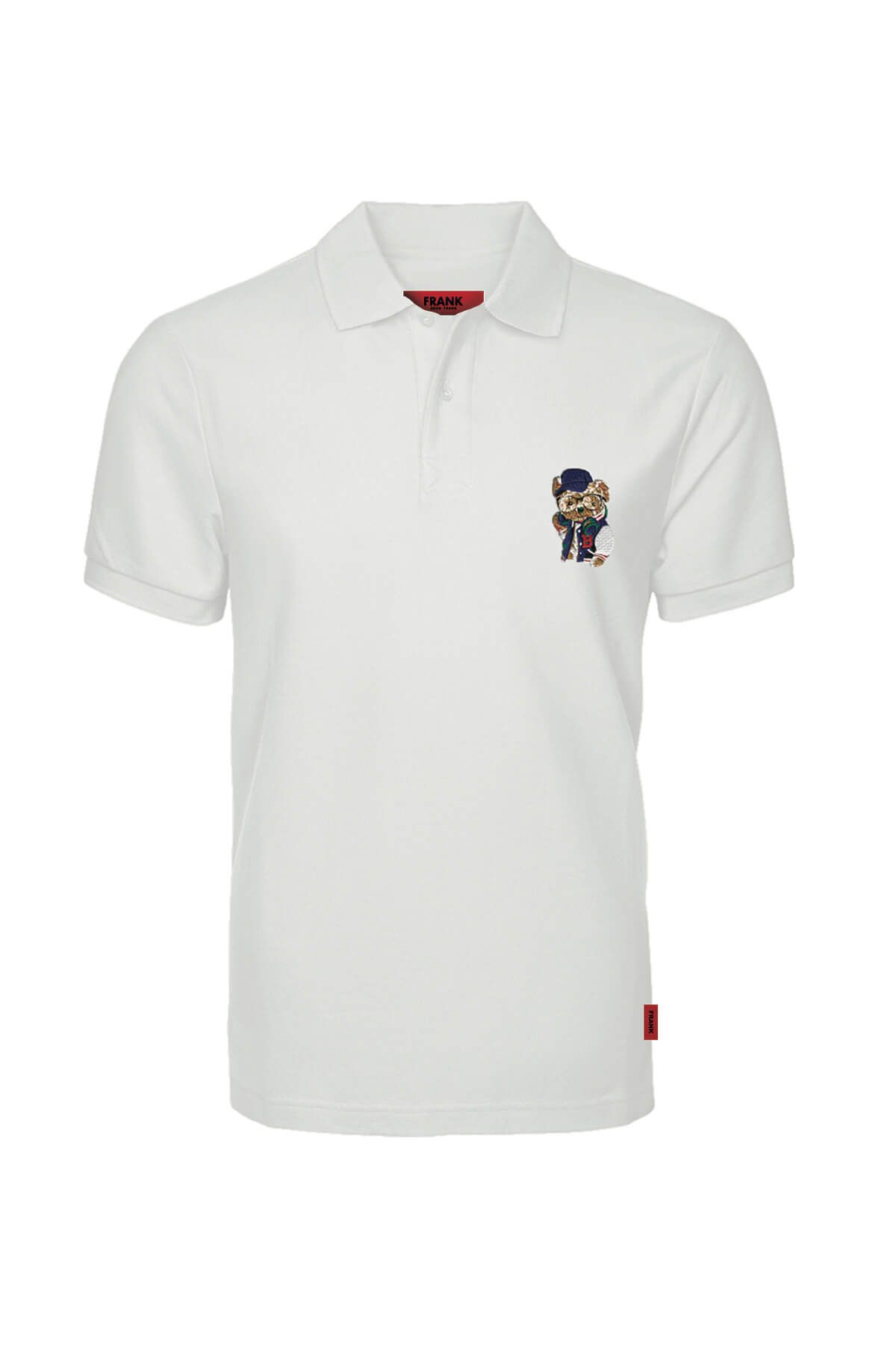 JOHN FRANK IDENTITY POLO T-SHIRT WHITE - 1