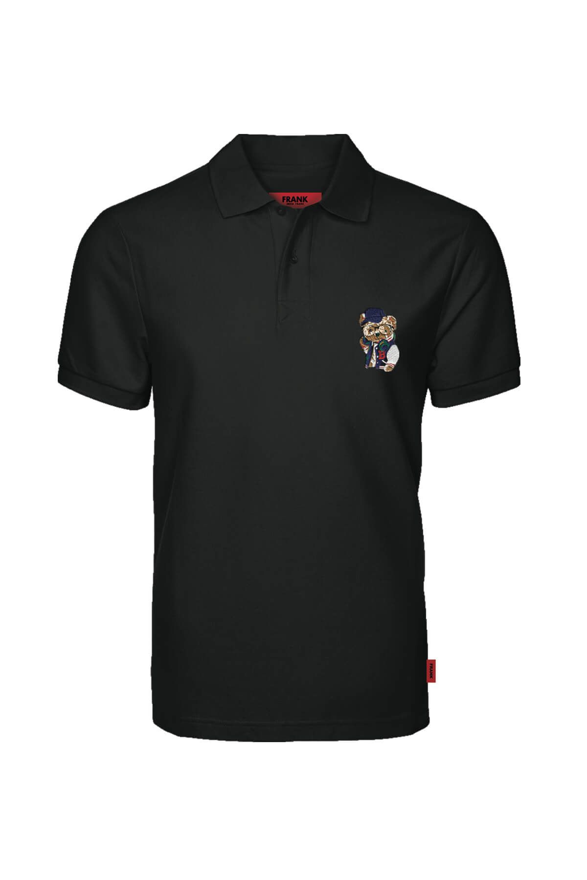 JOHN FRANK IDENTITY POLO T-SHIRT SİYAH - 1