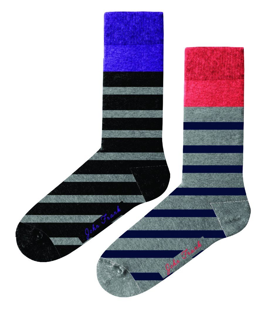 JOHN FRANK WOMEN İKİLİ UZUN ÇORAP MULTICOLOR - 1