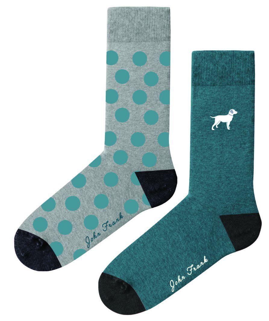 JOHN FRANK WOMEN İKİLİ UZUN ÇORAP MULTICOLOR - 1