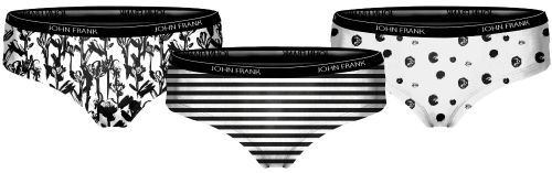 JOHN FRANK THREE PACK WOMEN BLACK&WHITE HIPSTER 1