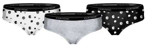 JOHN FRANK THREE PACK WOMEN BLACK&WHITE HIPSTER 1