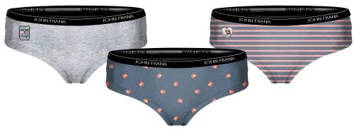 JOHN FRANK WOMEN GOOD VIBES THREE PACK HIPSTER 1