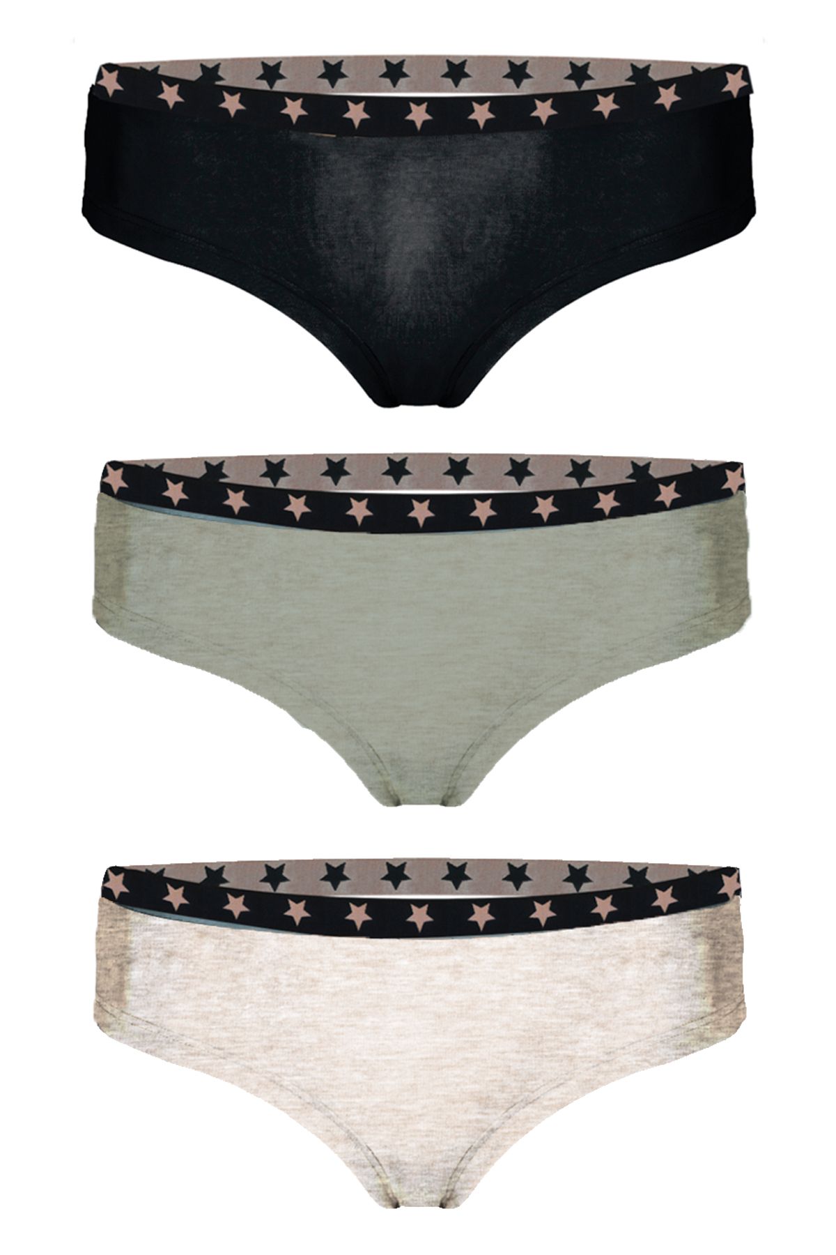 JOHN FRANK WOMEN RISE AND SHINE THREE PACK HIPSTER 1