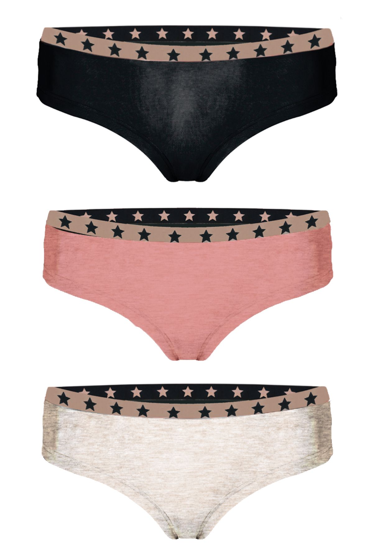 JOHN FRANK WOMEN RISE AND SHINE THREE PACK HIPSTER 1