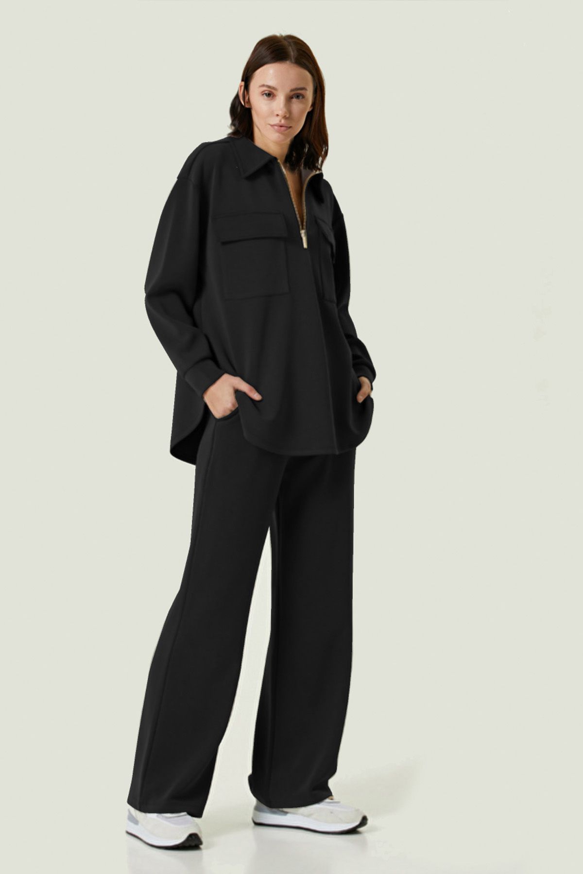 JOHN FRANK WOMAN SPORTS&LOUNGEWEAR JOGGING BLACK - 1