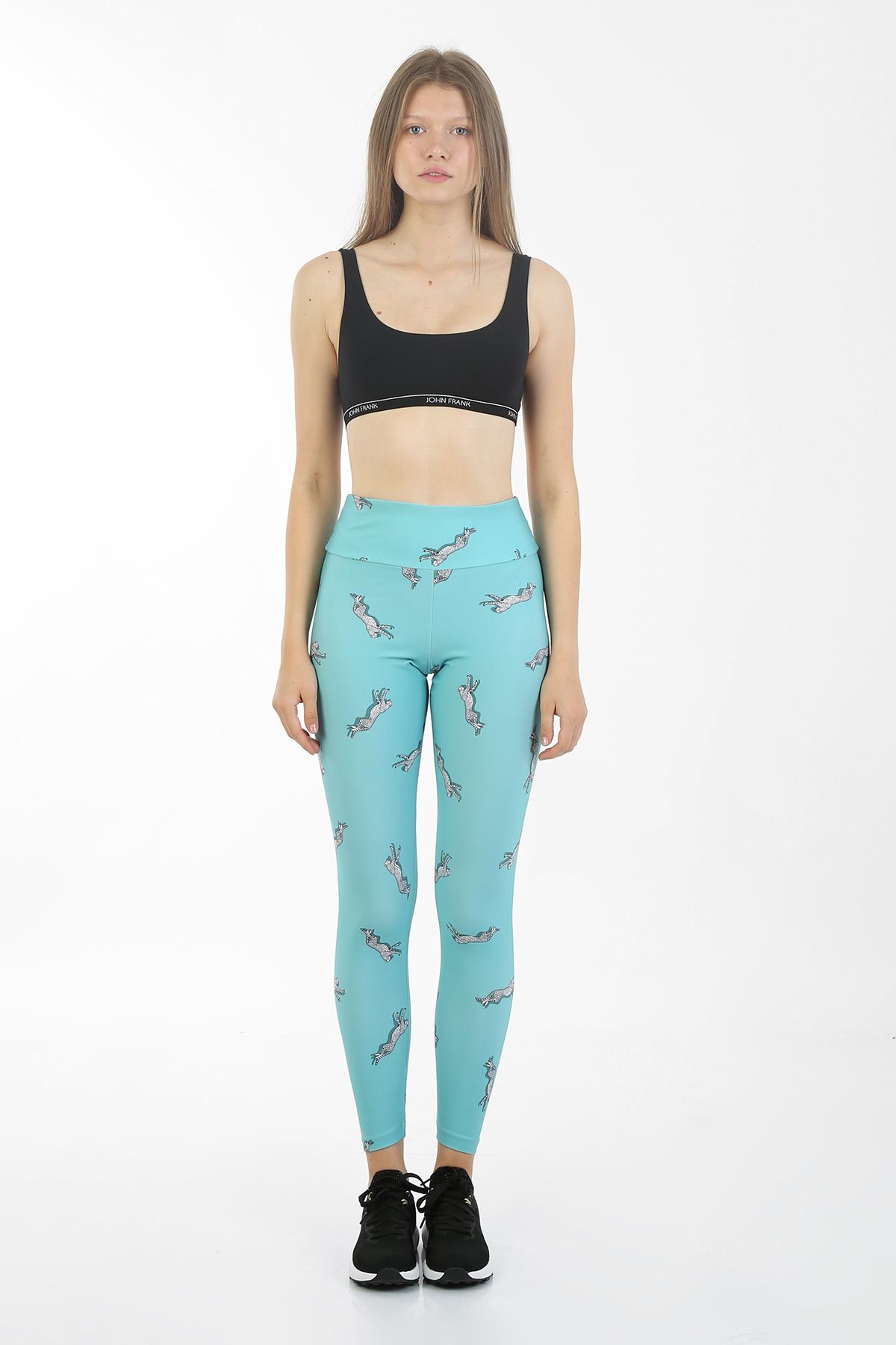 JOHN FRANK WOMEN IDENTITY LEGGING AQUA - 1