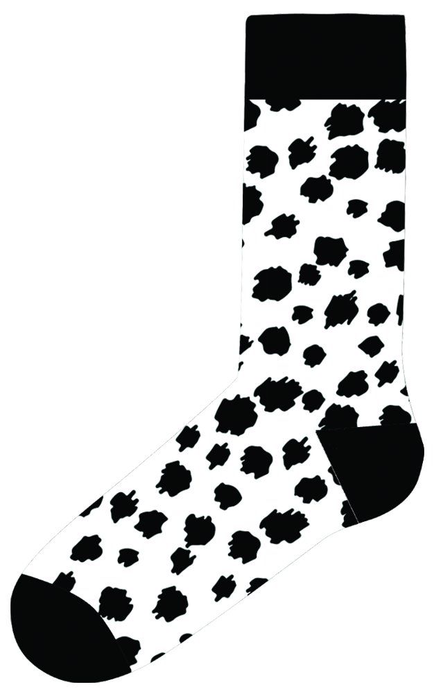 JOHN FRANK WOMEN BLACK&WHITE UZUN ÇORAP MULTICOLOR - 1