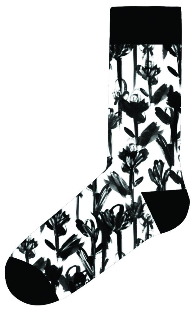 JOHN FRANK WOMEN BLACK&WHITE UZUN ÇORAP MULTICOLOR - 1