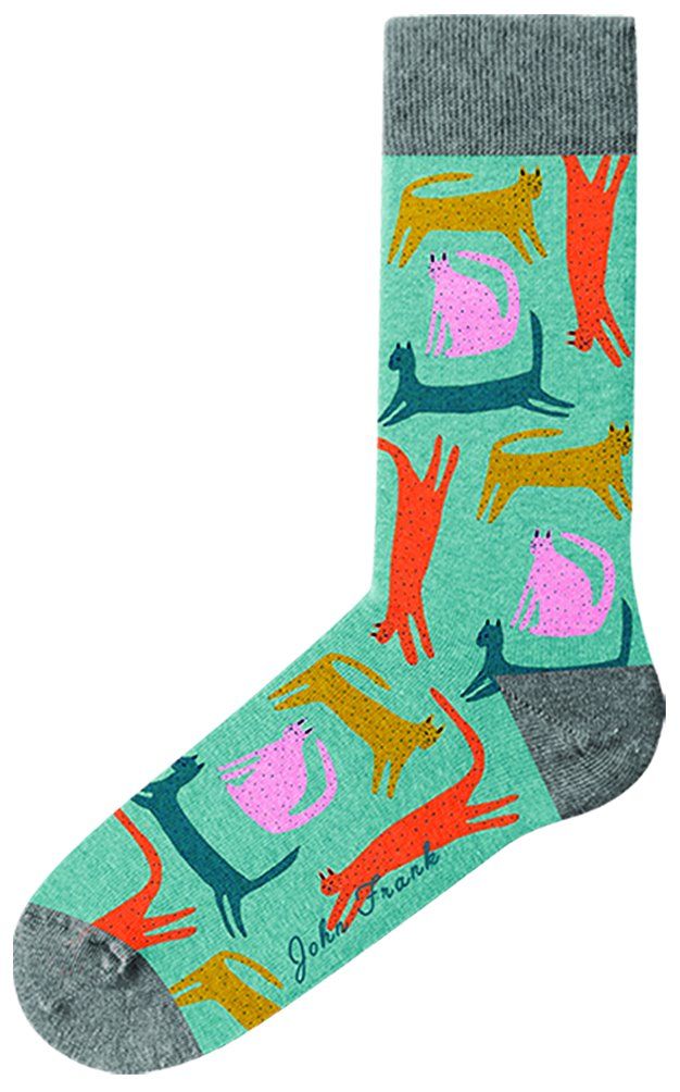JOHN FRANK WOMEN FUN LONG SOCKS MULTICOLOR - 1