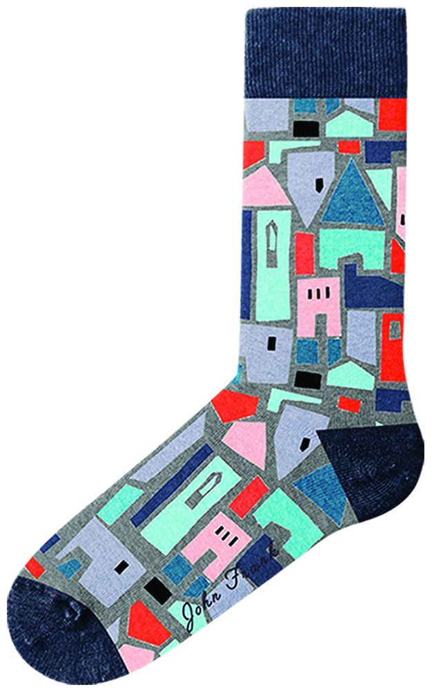 JOHN FRANK WOMEN FUN LONG SOCKS MULTICOLOR - 1