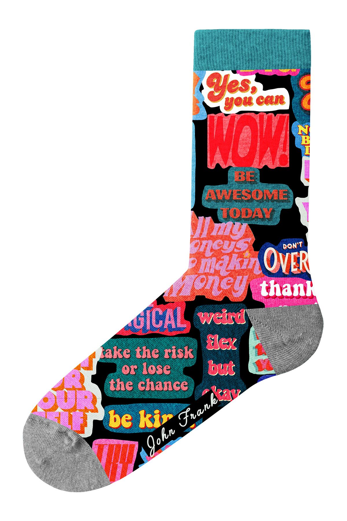 JOHN FRANK WOMEN FUN LONG SOCKS MULTICOLOR - 1