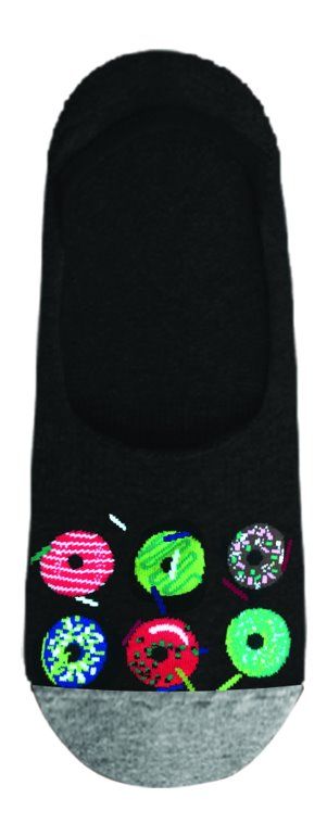 JOHN FRANK WOMEN FUN NO SHOW SOCKS MULTICOLOR - 1