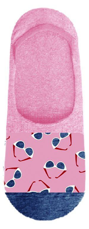 JOHN FRANK WOMEN FUN NO SHOW SOCKS MULTICOLOR - 1