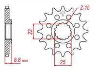 50-32024-14S KTM EXC 250/300/400/500 - 14 Ön Dişli 1