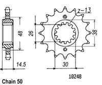 50-35004-17 Honda CBR 1100 XX - 17 Ön Dişli 1