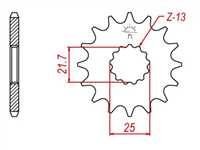50-29010-16S Triumph Daytona 675 - 16 Ön Dişli 1