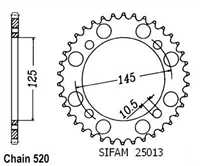 25013CZ46 Yamaha XTZ 660 Tenere - 46 Arka Dişli 1