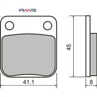 RMS Balata CG 125 2004/NC 700 El Fren Balatası 2