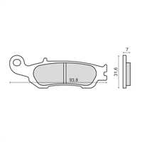 RMS Balata YAMAHA YZ 400 F YAMAHA YZ 250 2