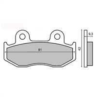 RMS Sinter Metal HONDA DYLAN 2