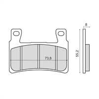 RMS Sinter Metal HONDA CBR 600 F-F4-RR 2