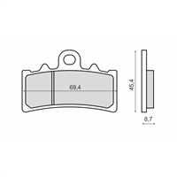 RMS Sinter Metal DUKE 200/ BMW G310R Ön 2