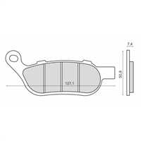 RMS Sinter Metal HARLEY FLHT/FLST/FXC 2