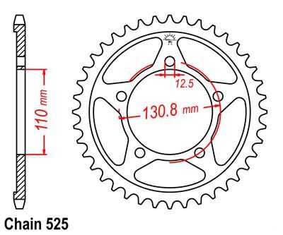 50-290-42-44 BMW S1000 RR - 44 Arka Dişli 1