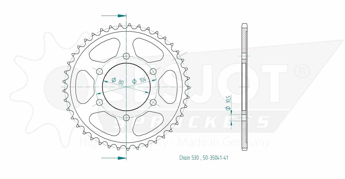 50-35041-41 ZX-9 R Ninja - 41 Arka Dişli 1