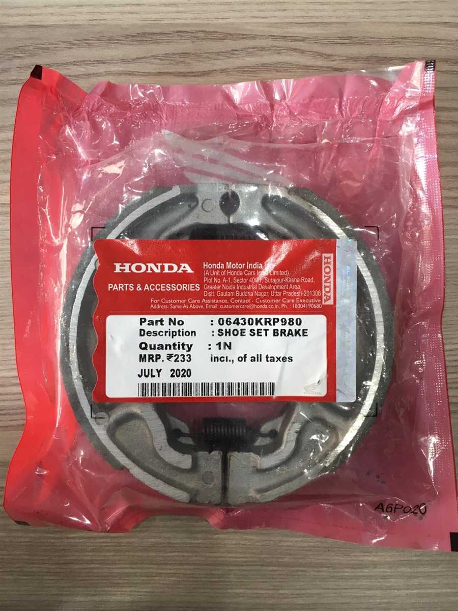 Honda Spacy Activa Fizy Arka Fren Balatası Orjinal 1