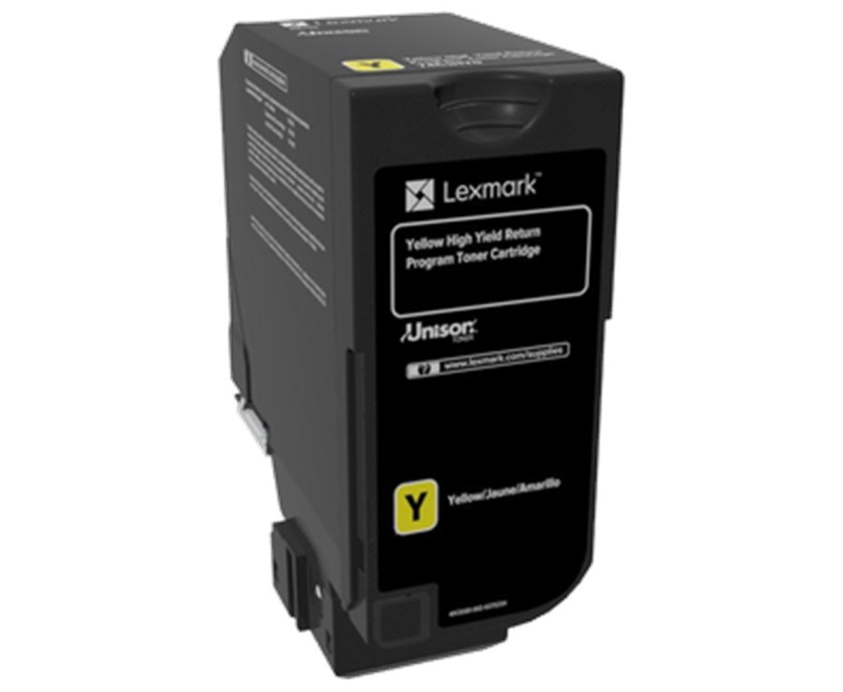 LEXMARK 74C5HY0 EXTRA Y.K.SARI ORJİNAL TONER-CS725 1
