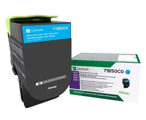 LEXMARK  CS/CX317,417,517 MAVİ ORJ. TONER 71B50C0 1