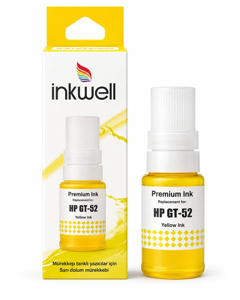 MUADİL MÜREKKEP(İNKWELL HP GT52XL SARI 70 ML) 1