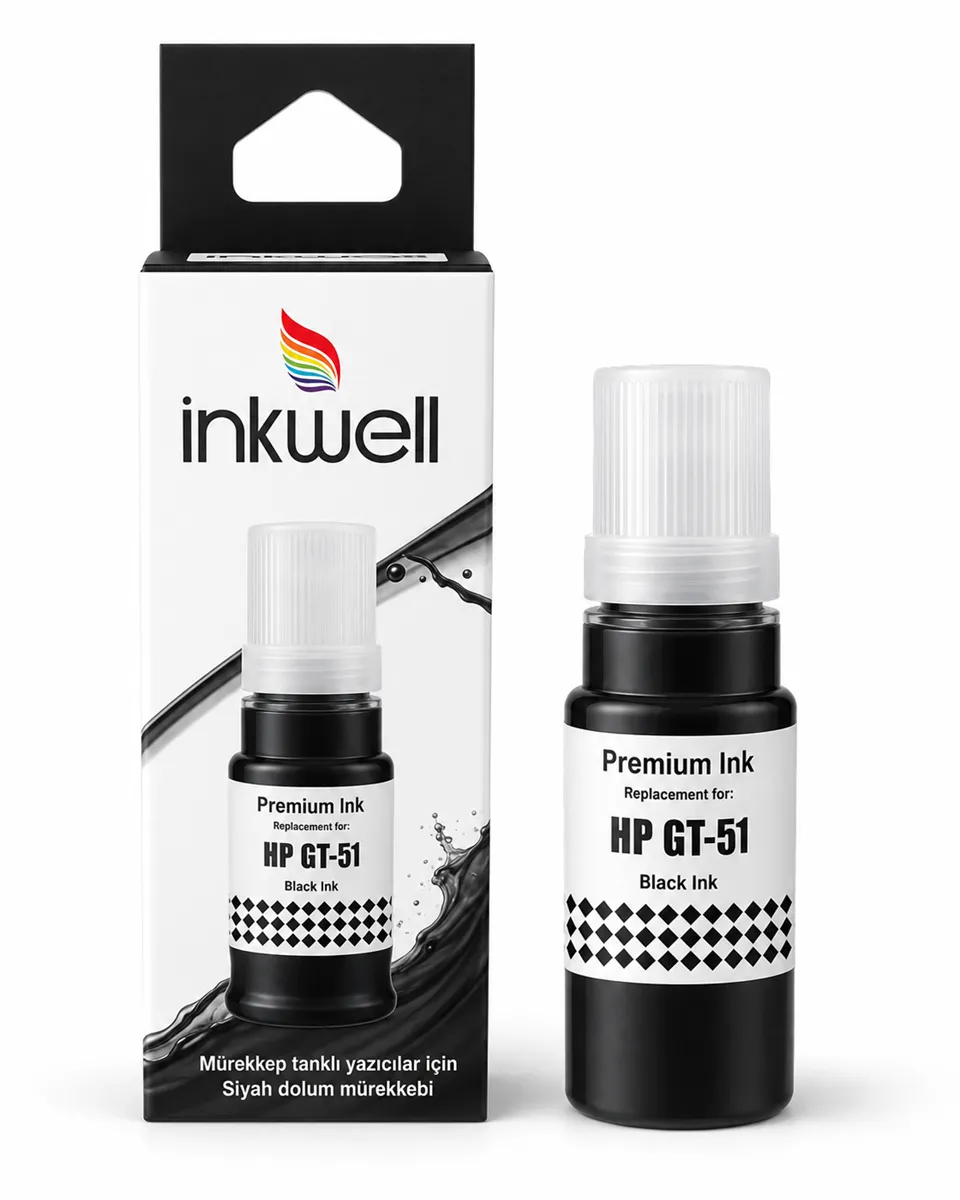 MUADİL TONER(İNKWELL HP GT51XL SİYAH 100 ML) 1