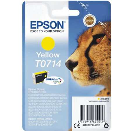EPSON T0714 SARI ORJİNAL KARTUŞ 1