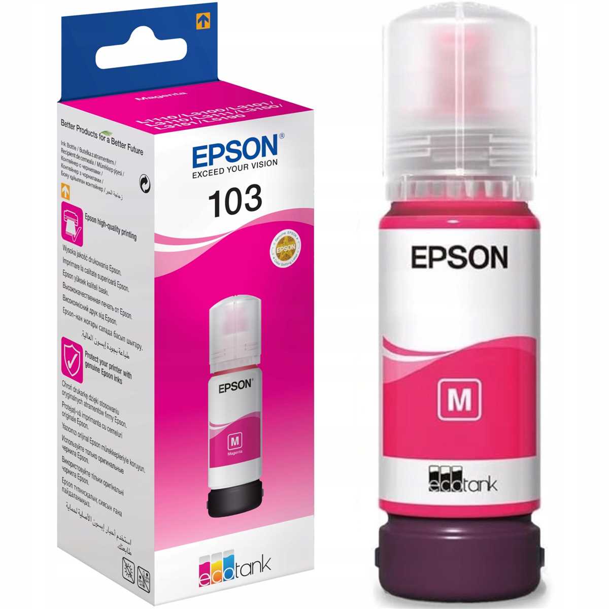 EPSON C13T00S44A 103 MAGENTA MÜREKKEP 70 ML 1