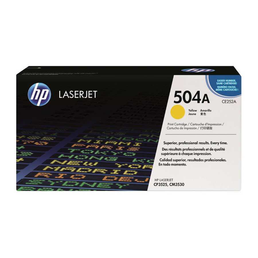 HP CE252A (504A) SARI ORJİNAL TONER 1